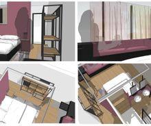 Hotelkamers Interieur 3D schetsen